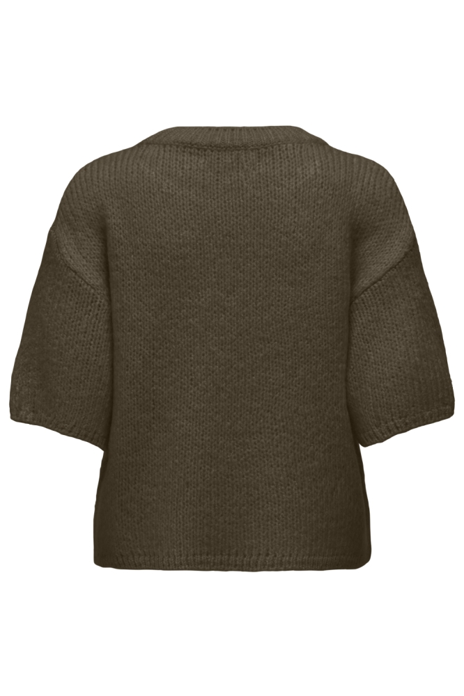 JDYLINEA S/S PULLOVER O-NECK KNT NO 15367237 SHITAKE